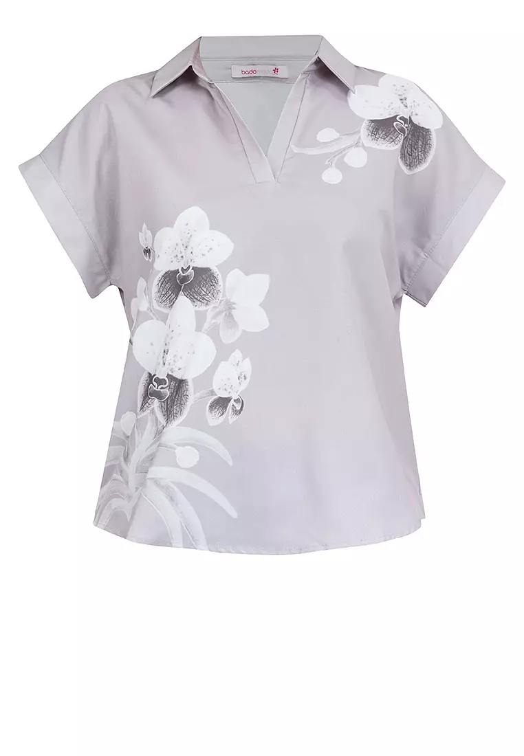 DUVAL Printed Collared Filipiniana Shirt