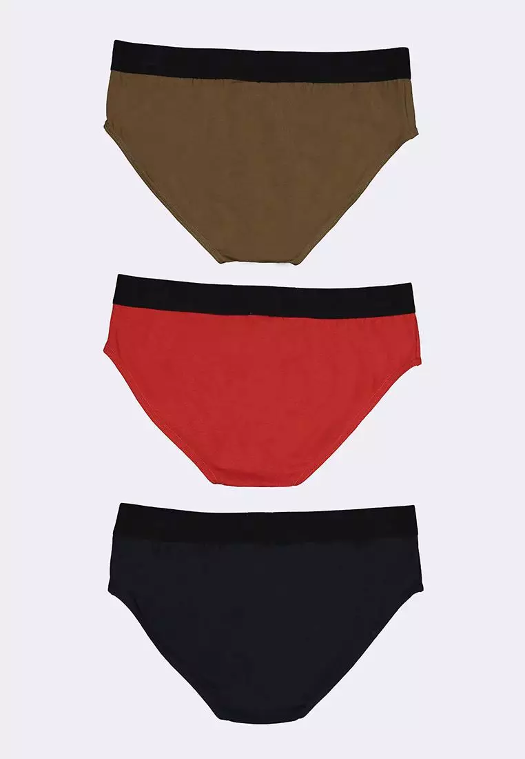 Men's 3-in-1 Pack Hipster Brief