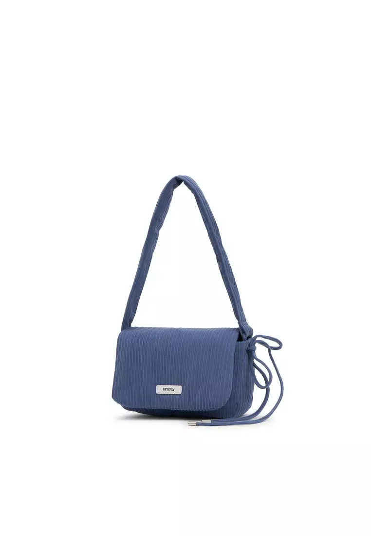 Tracey Puffy Plush Bow Crossbody