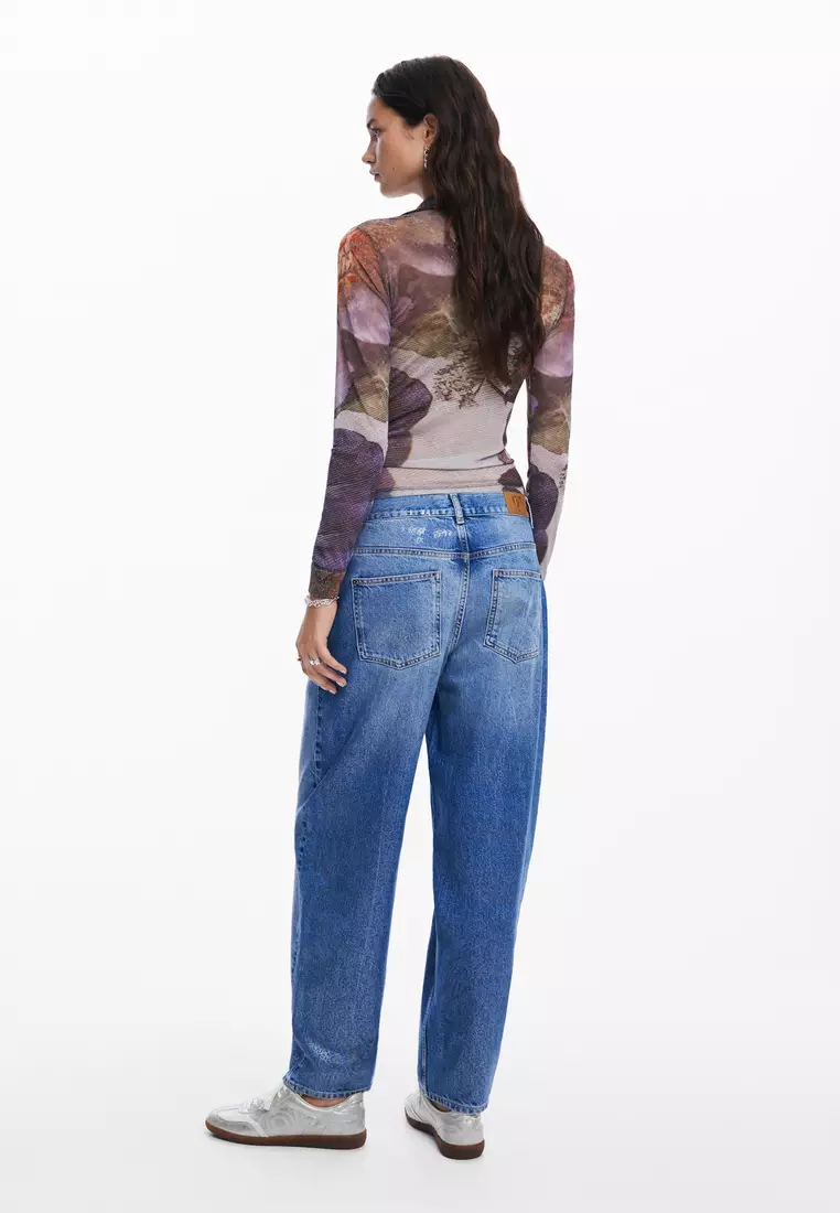 Desigual Woman Long-sleeve T-shirt autumn forest.