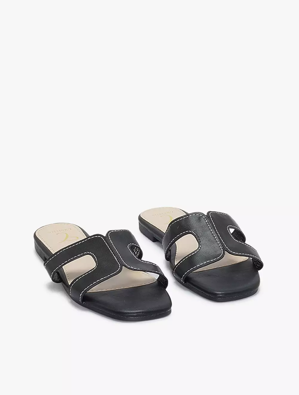 Payless Chrissie Womens Neyra Flat Sandals - Black_05