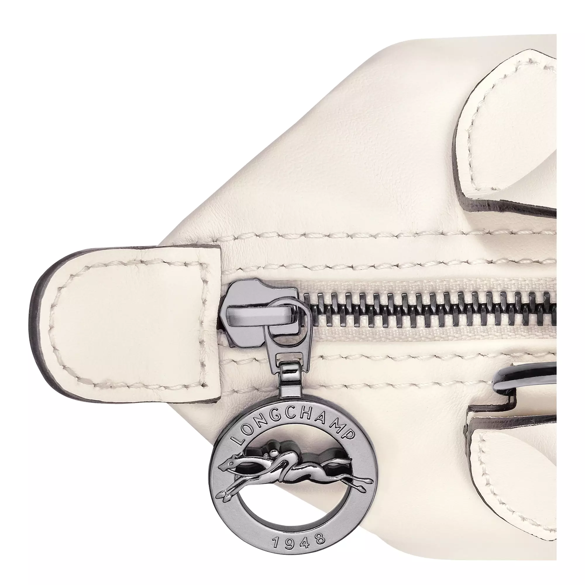 Le Pliage Xtra Leather Handbag XS - White Ecru