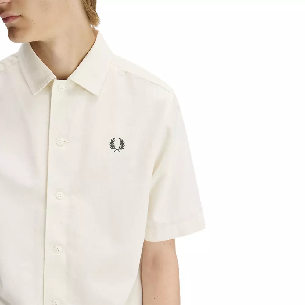 Pocket Detail Short Sleeve Shirt Ecru