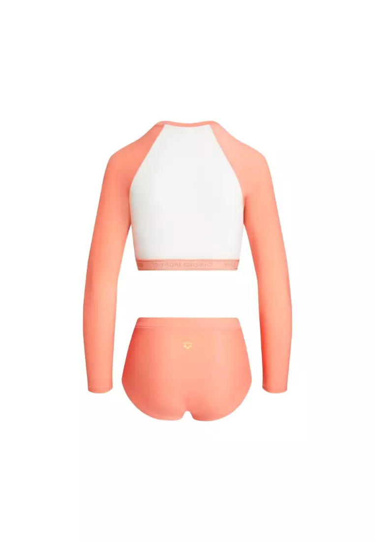 arena x Tsumori Chisato聯乘系列 女士貓臉圖案印花長袖防曬套裝