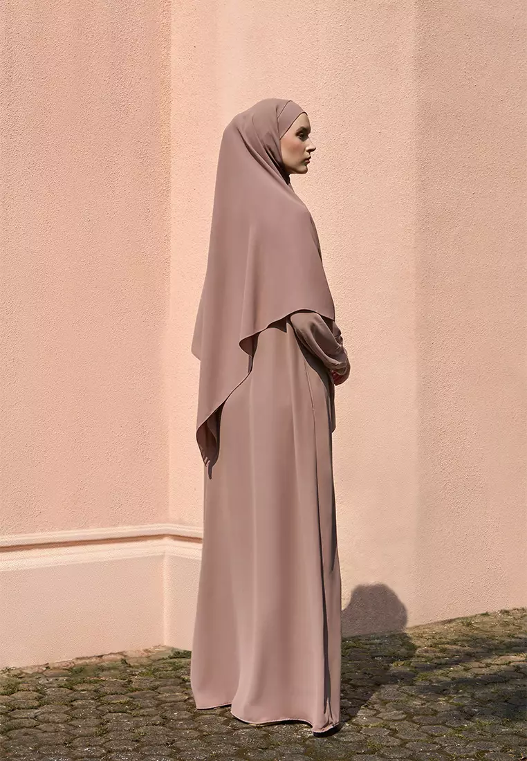Kami Akifa Plain Abaya Mauve