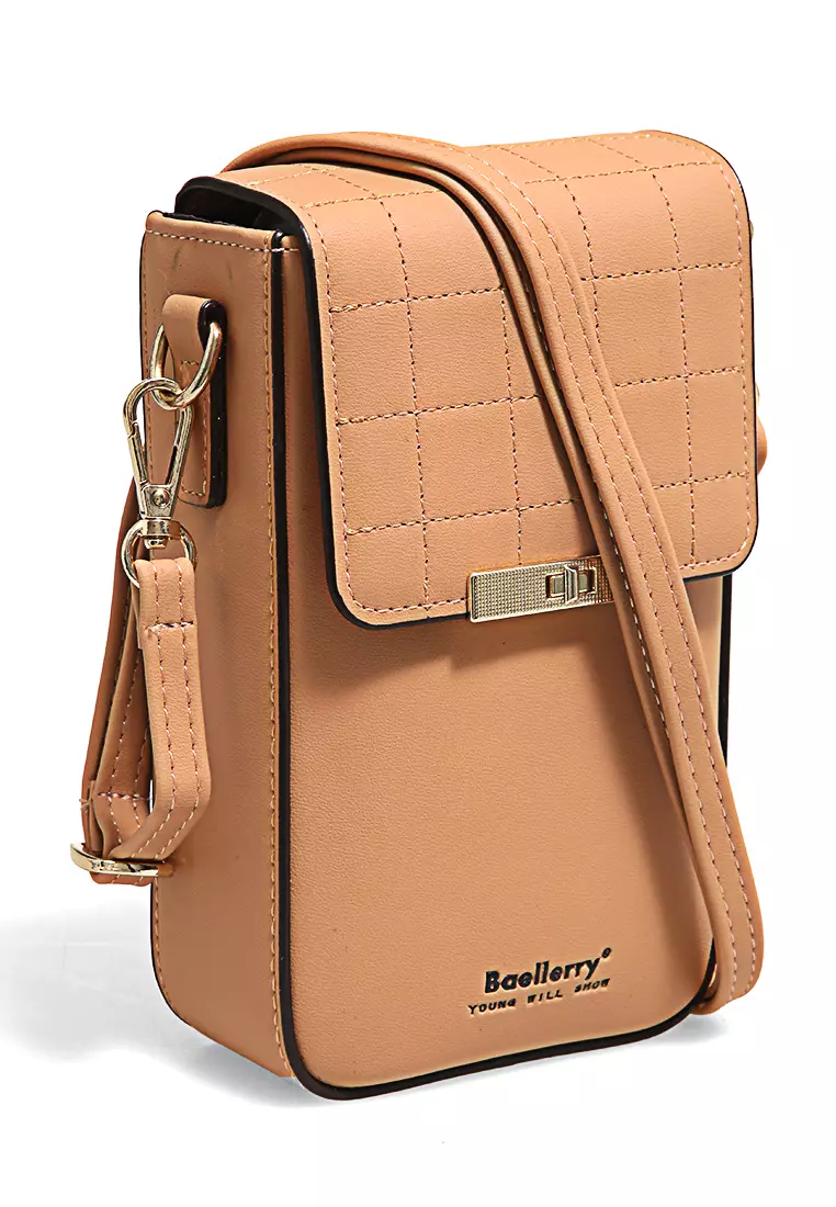 Sling Bag Wanita Tas Selempang Handphone Many Slot Material Leather ORIGINAL