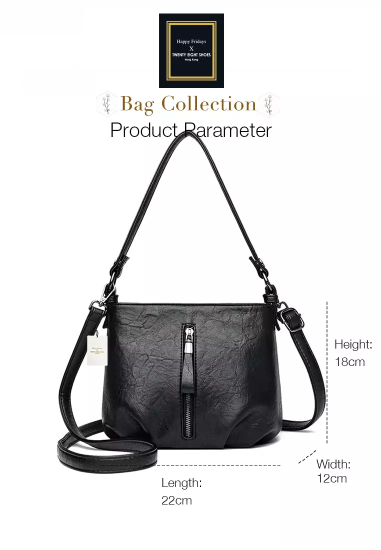 Textured Faux Leather Cross-Body Bucket Bag JW HD-3938