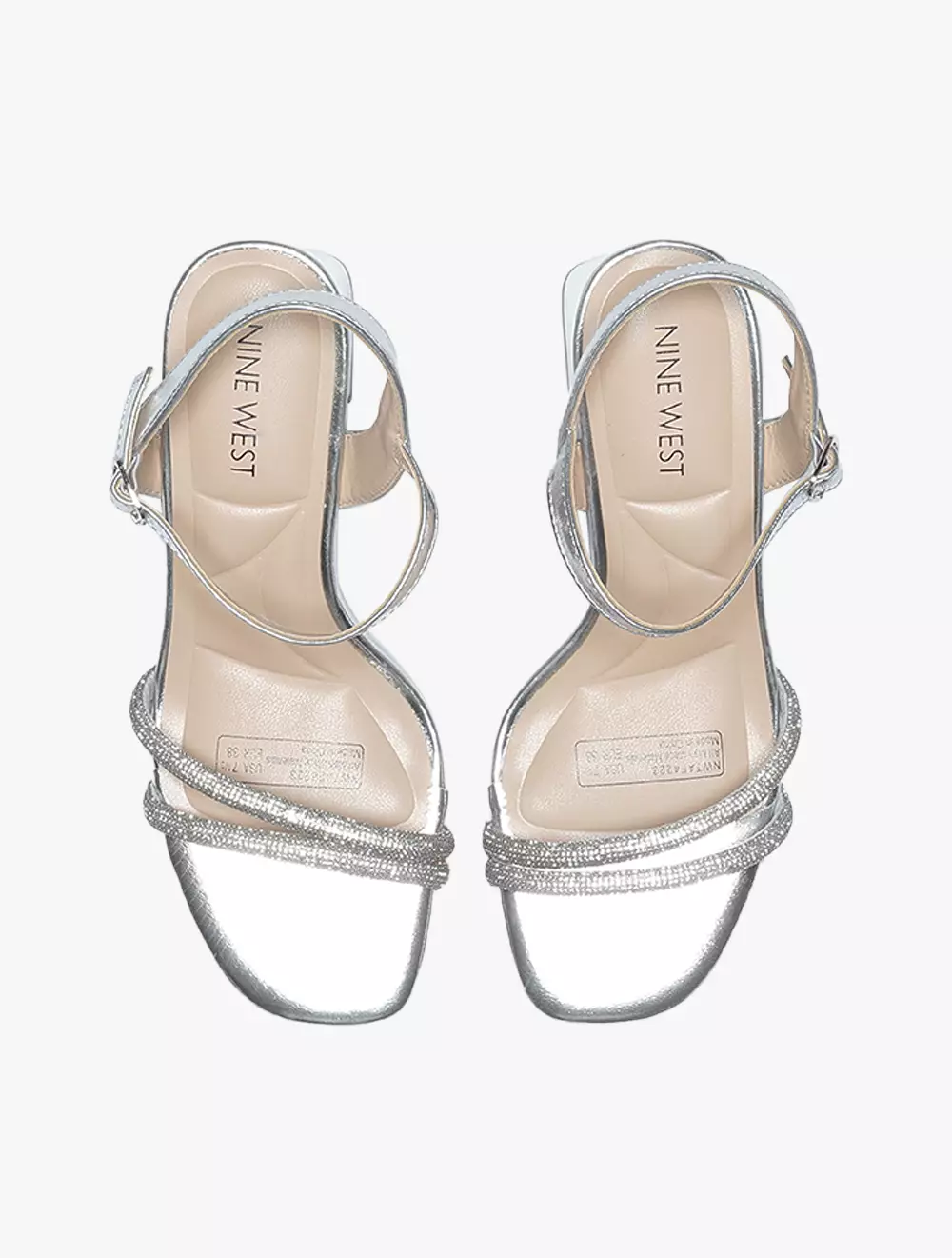 Payless Nine West Womens Ilaria Block Heels - Silver_04