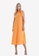 URBAN REVIVO orange Halter Flare Dress 85E32AA49ED132GS_1