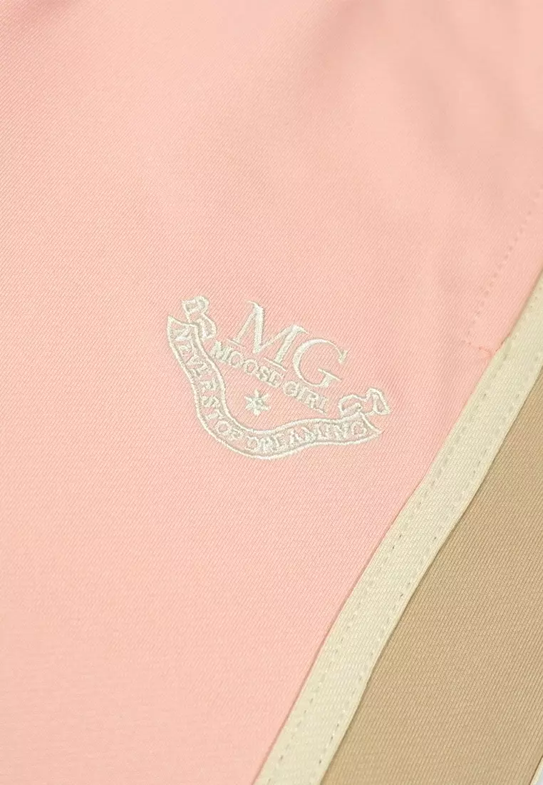 Girls Fleece Jogger Pants with Embroidery