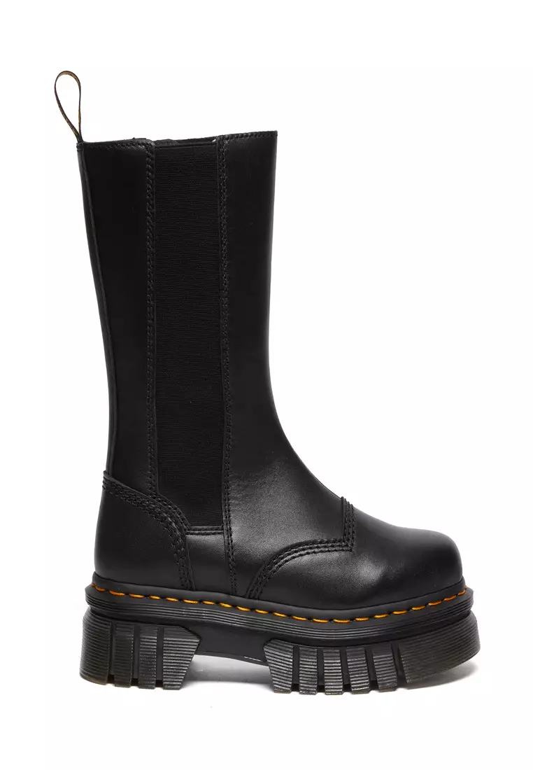Discount on Dr. Martens  shoes - SKU: Audrick Tall Nappa Leather Platform Chelsea Boots