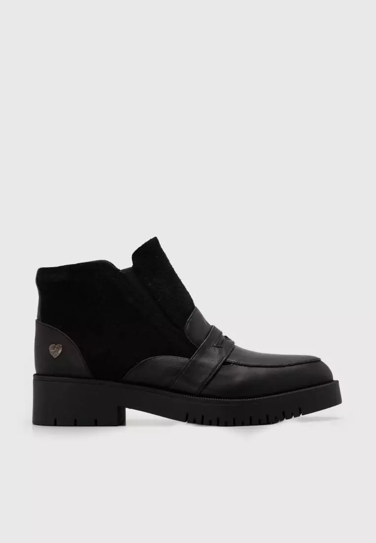 Jual Adorableprojects Faradila Boots Genuine Leather Black Original ...