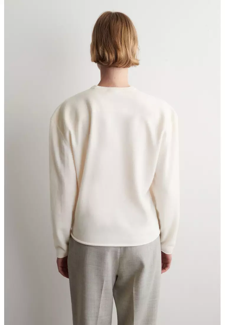 MERINO WOOL CREW-NECK JUMPER
