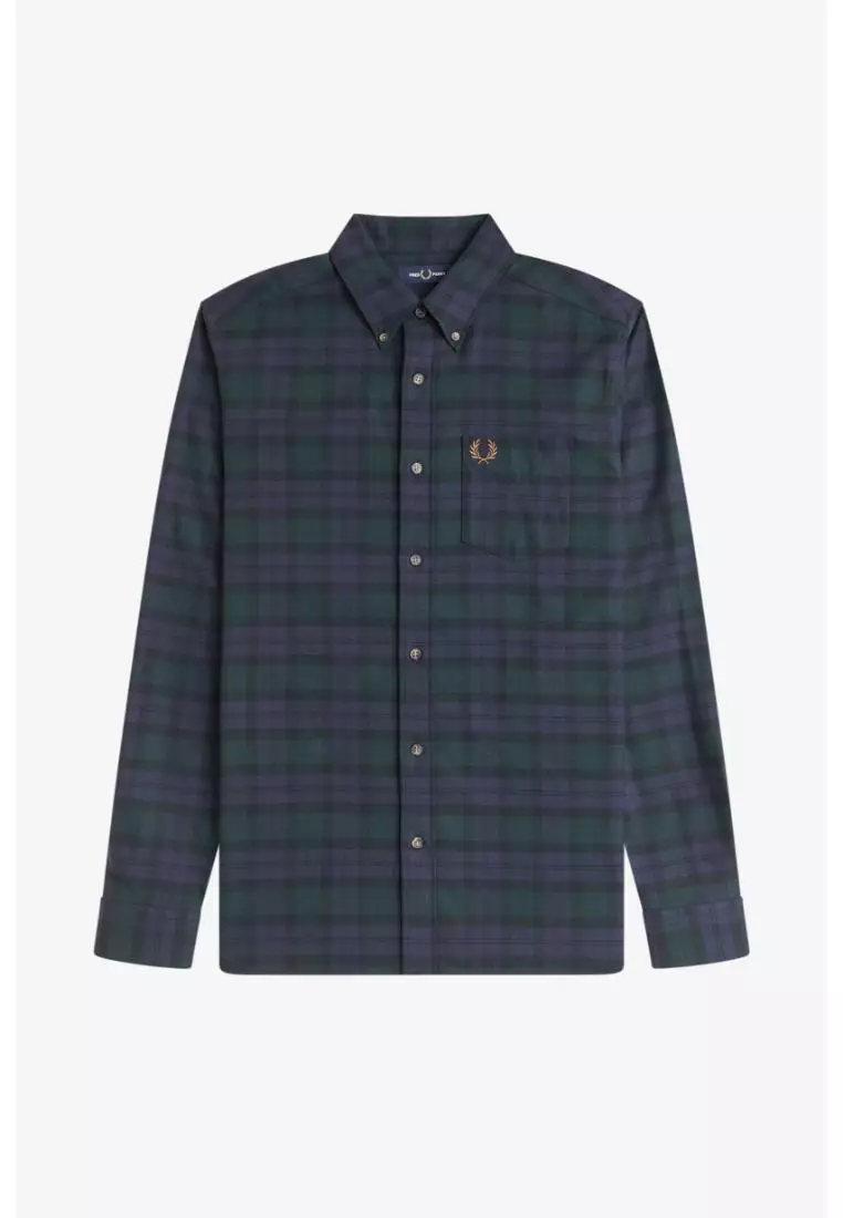 Buy Fred Perry Fred Perry M1735 Blackwatch Tartan Brushed Twil ...