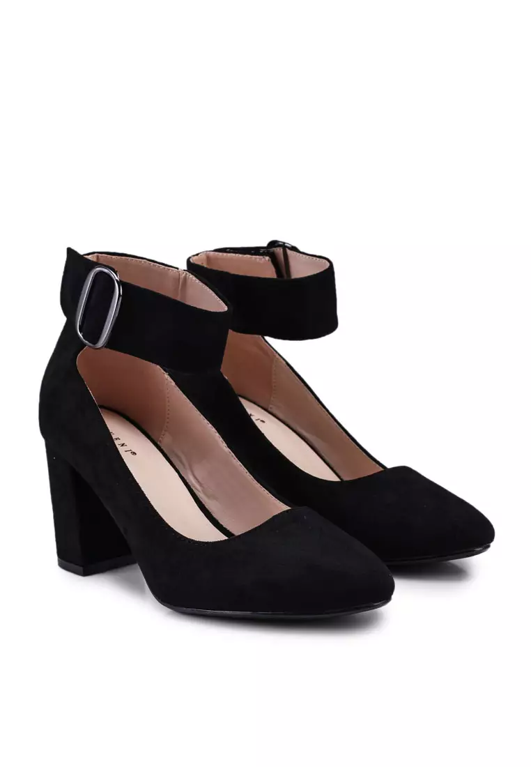 Buckled Block Heels
