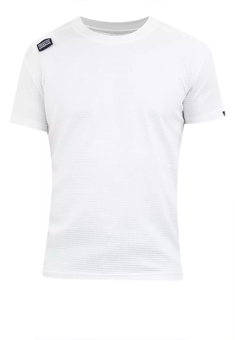Men's Tear Off Logo Design Tee White