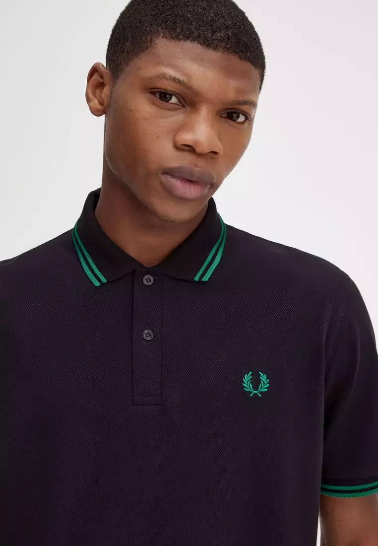 Fred perry polo shirt green hotsell