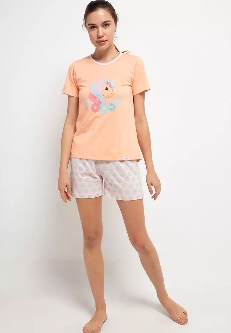 Pyjama Pijama Short Sleeve Short Pants Sleepwear