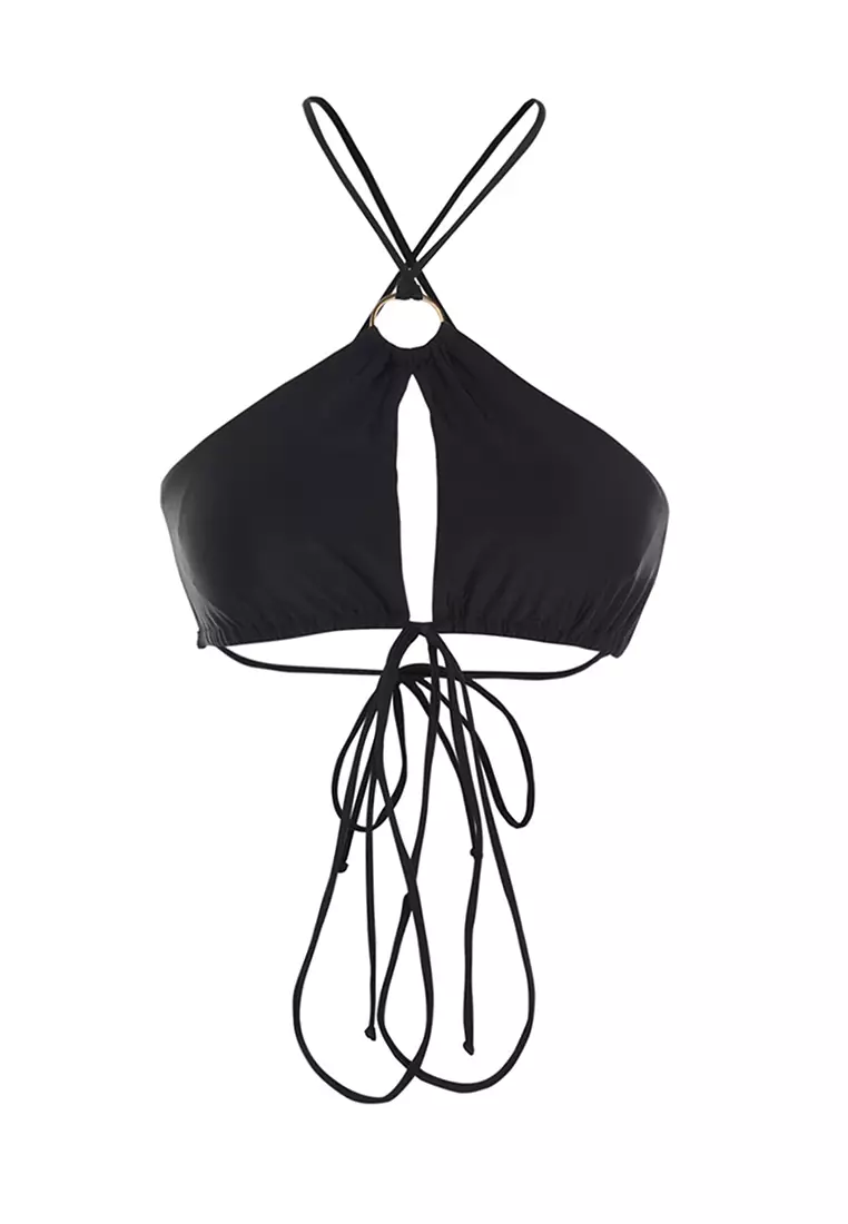 Halter Neck with Ring Bikini Top