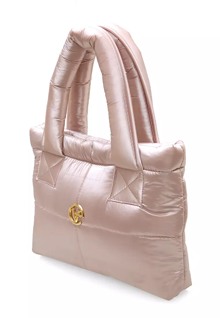Angelina Pillow Puffy Bag Smooth Texture And High Quality - Rose Gold