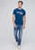 SISLEY blue Printed T-shirt E5B39AA3A8436EGS_5