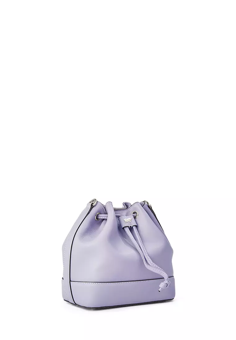 Purple bucket bag online