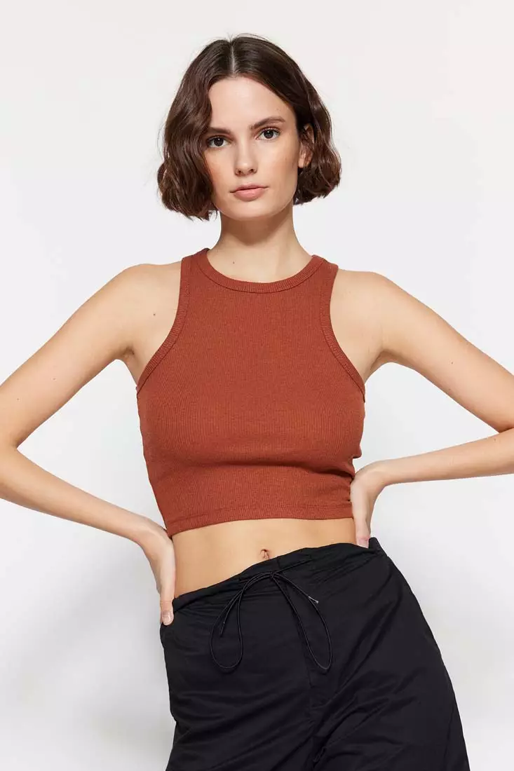 Buy Trendyol 2 Packs Crop Tank Tops 2025 Online Zalora