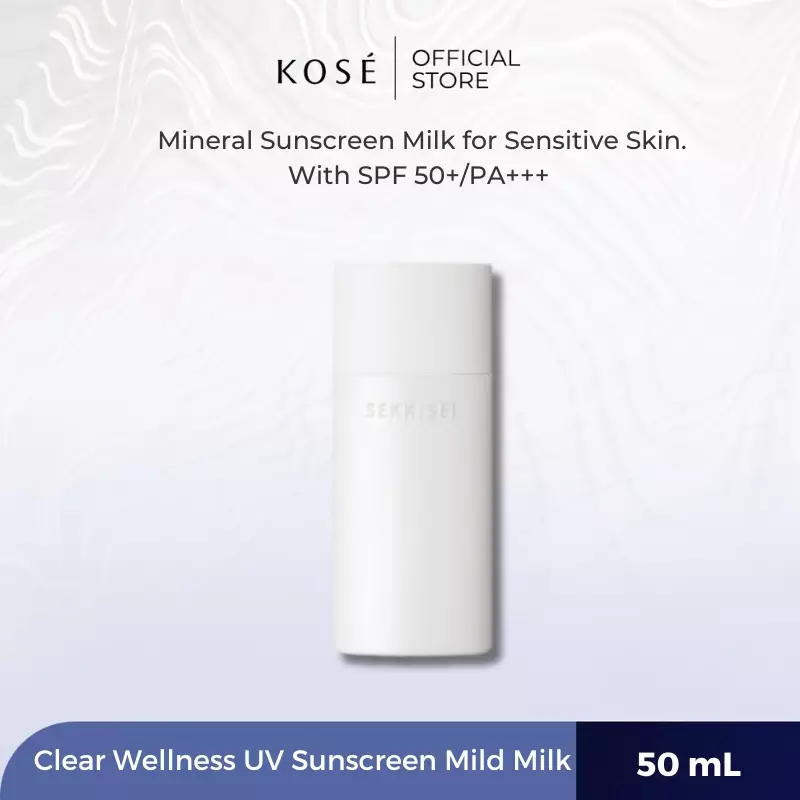 KOSE Sekkisei Clear Wellness UV Sunscreen Mild Milk SPF 50+/PA+++