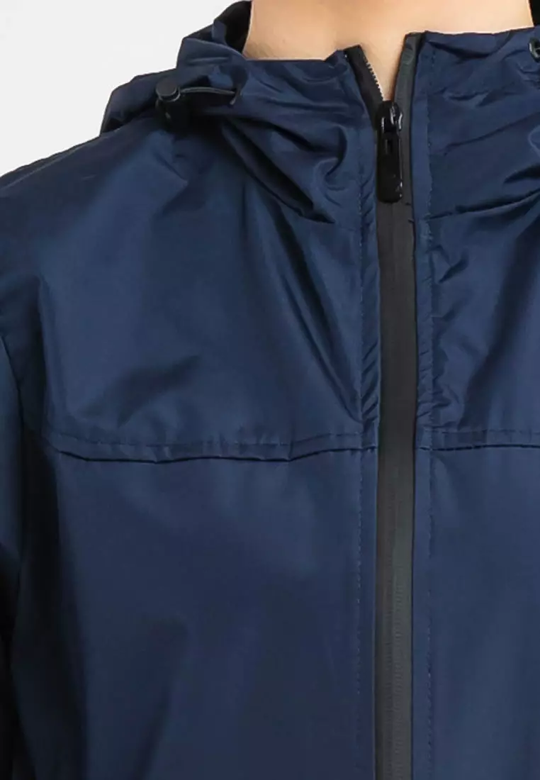 Forest Ladies Premium Windbreaker Women Trekking Biker Jacket Jogging Running Hoodie Waterproof Jacket - 830118 - 33Navy