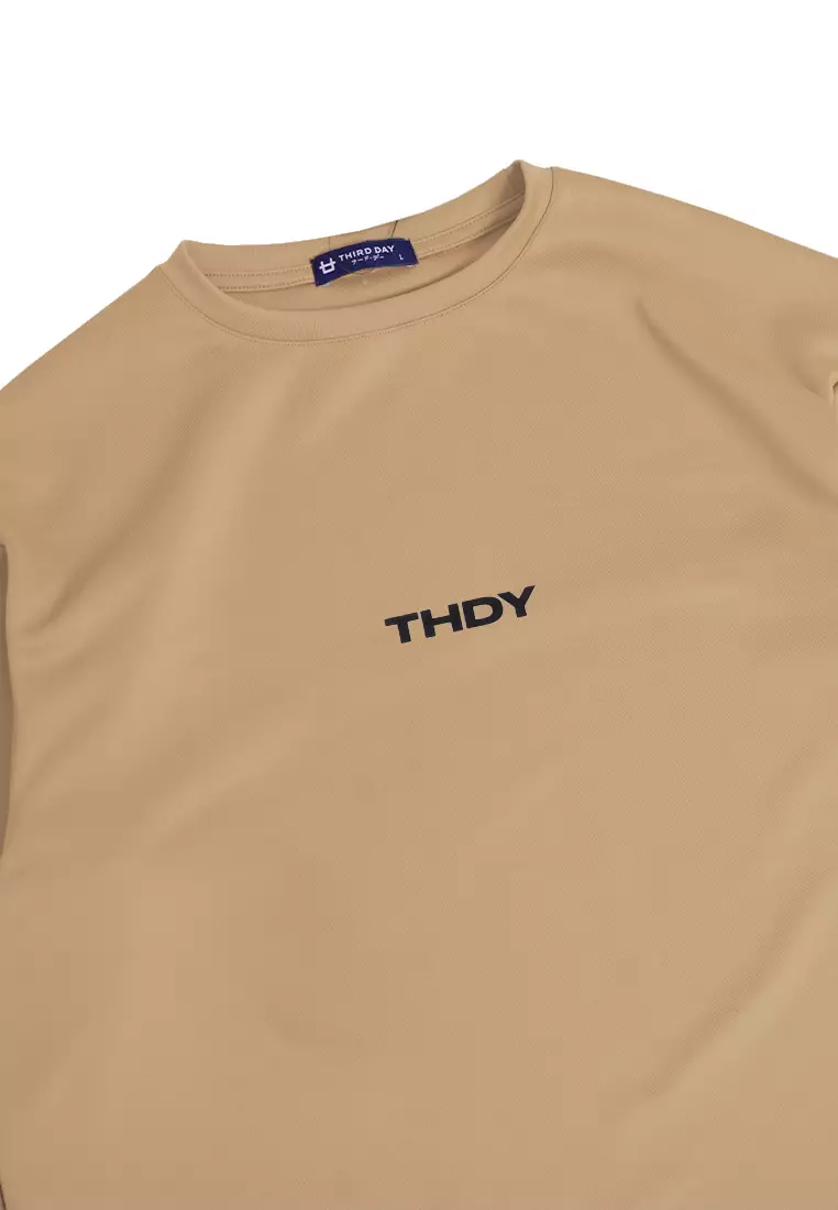 MTJ44 Kaos Oversize Distro Pria Thdy Dateng Khaki