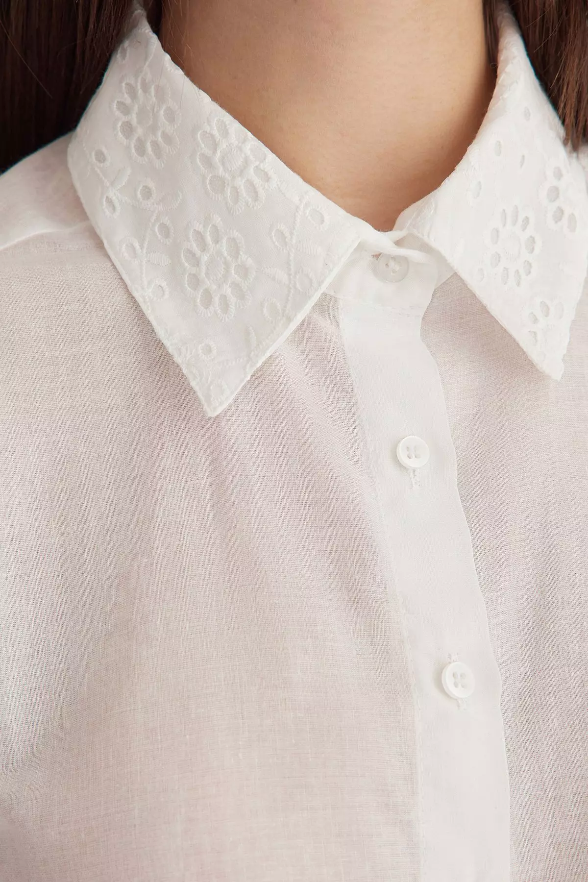 Embroidered Long Sleeve Shirt