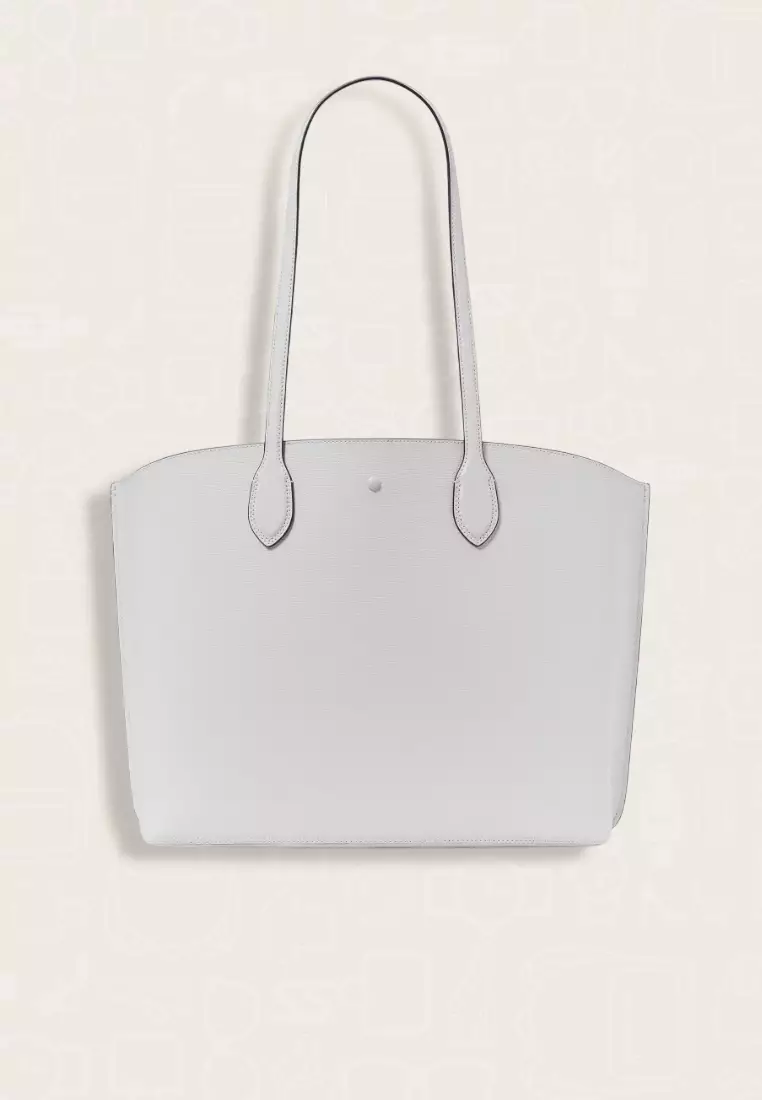 Kate Spade Suite Large Work Tote Crossgrain Leather Stone Path Multi