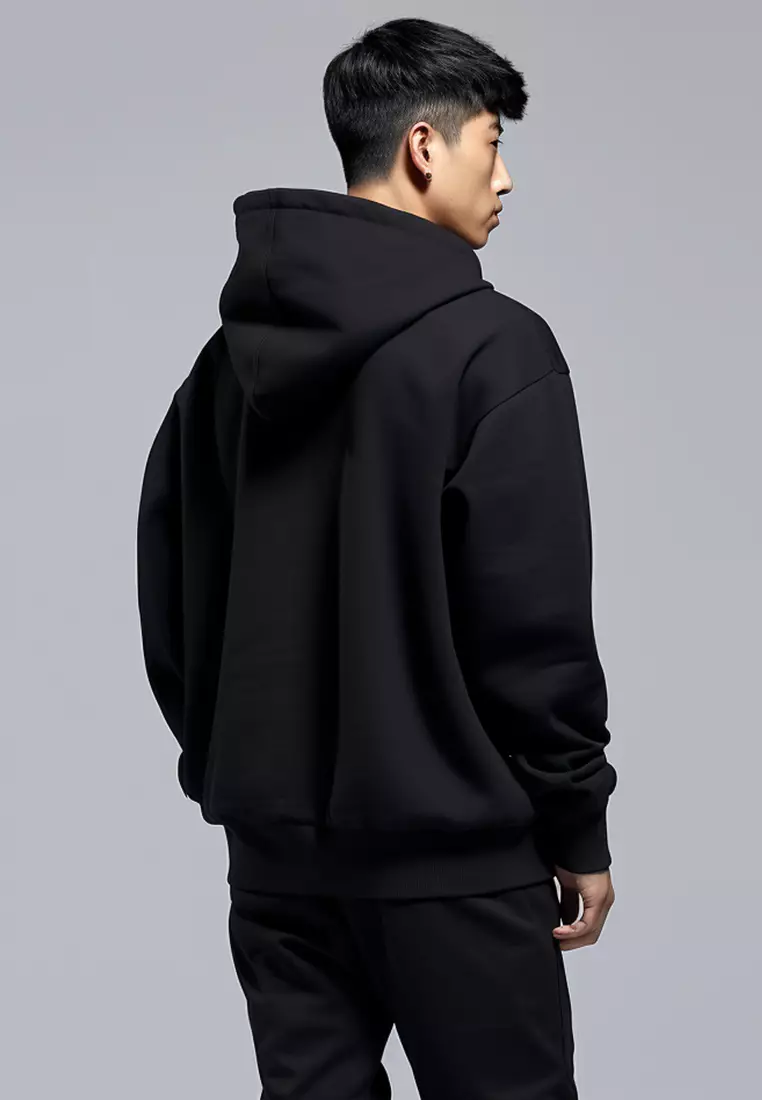 MT983U Men Hoodie Logo List Jpn blk - XL