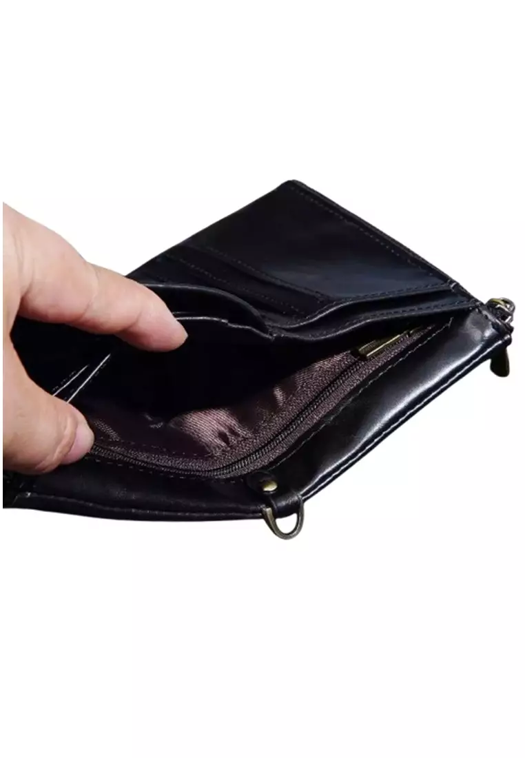 Dompet Pria Lipat Pendek Bahan Kulit PU Leather Premium BAEOS ORIGINAL