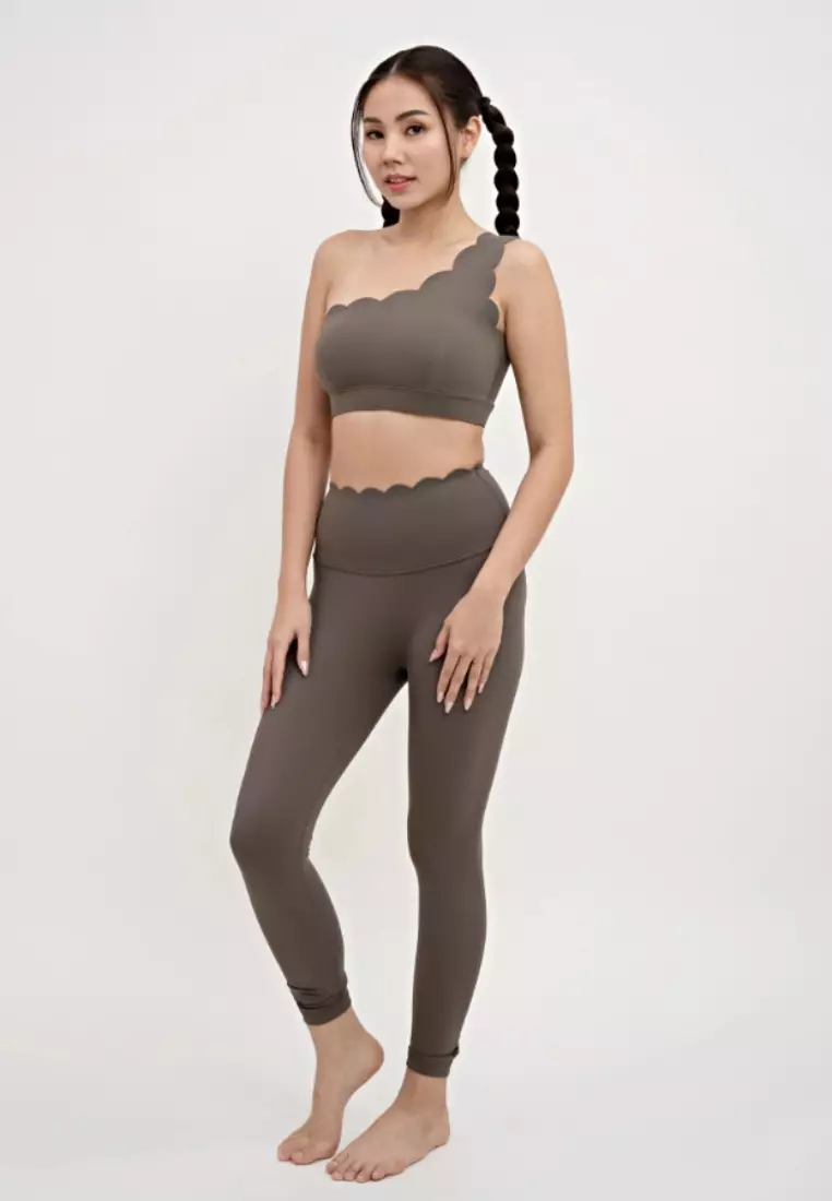 Womens Leggings Come On Yoga Pants Jual Hellobare Tiana Scallop