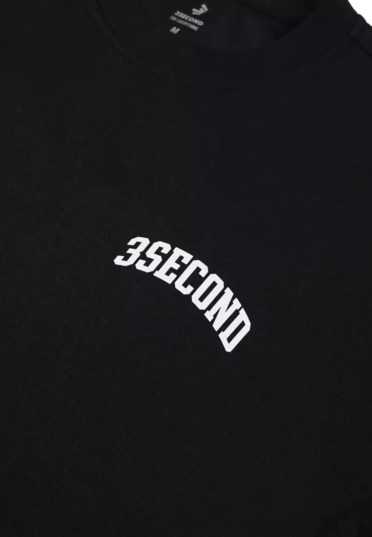 3Second Men's Jacket Sweater Crewneck Oversized Fit Sweety OL-C060924