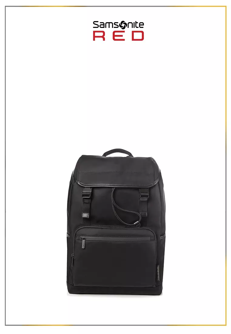 Samsonite Red Label Ellwood Flap Backpack – Black