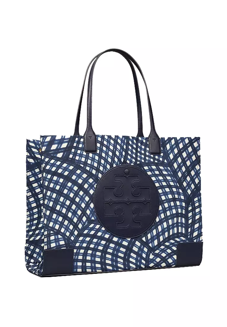 Tory burch ella gingham tote Clearance