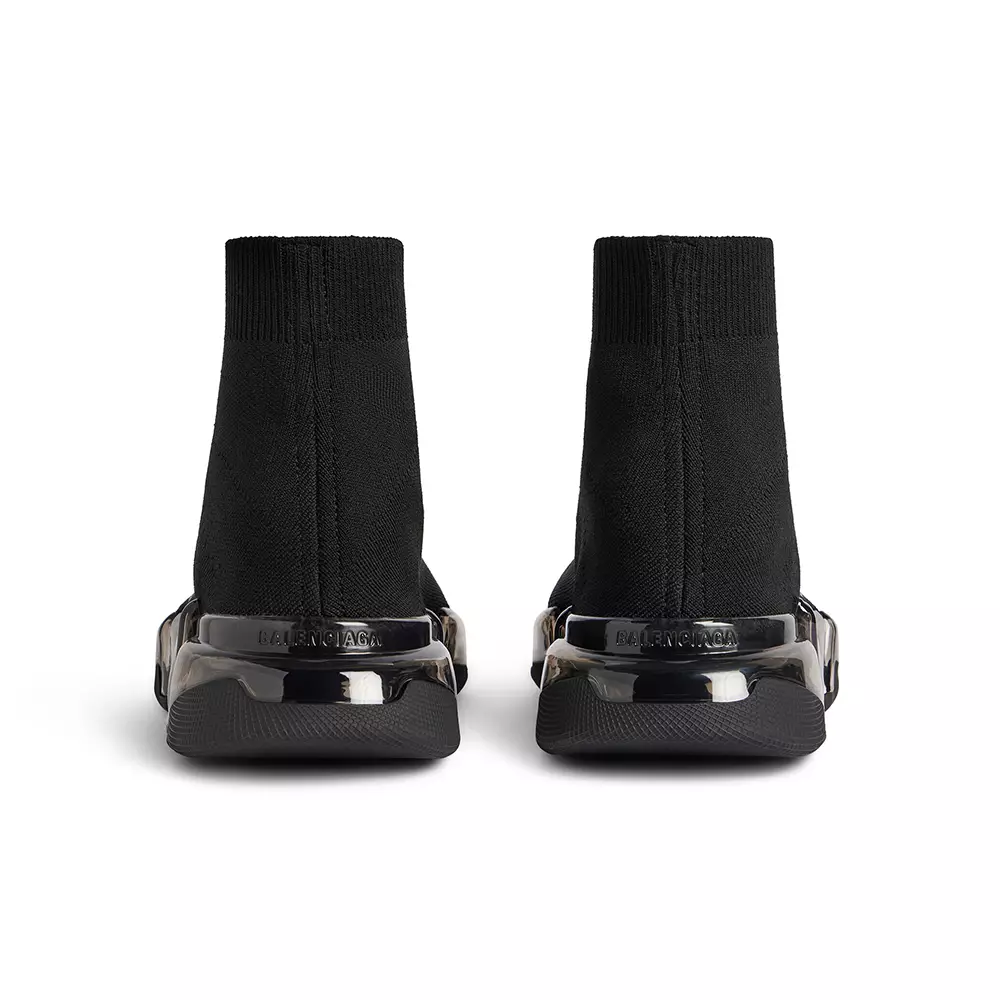 Speed 2.0 Full Clear Sole Sneaker in Recycled Knit Black Women