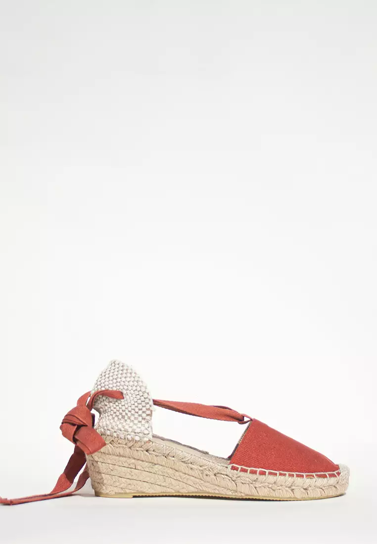 Discount on Espadril  shoes - SKU: Deia Wedges Rust