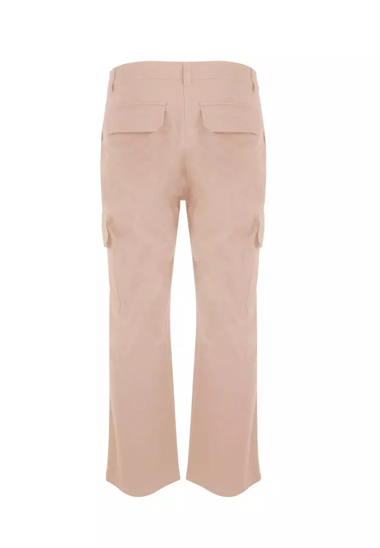 3Second Women's Cargo Pants Tasya High Waist Cotton Stretch C080823