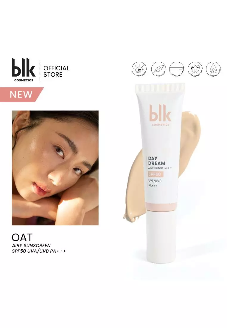 Buy blk cosmetics Airy Sunscreen SPF 50 Duo Sheer + Oat 2024 Online ...