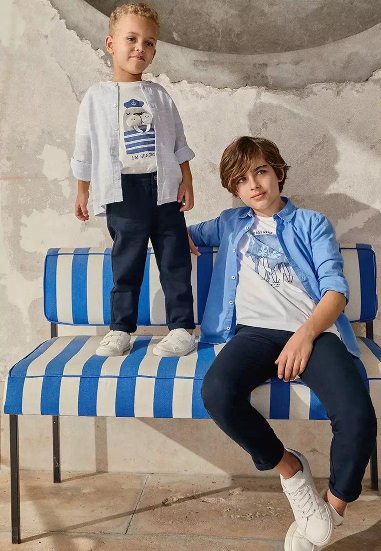 Striped Cotton Linen Shirt