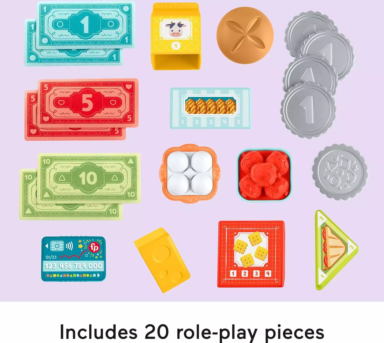 Fisher Price Laugh & Learn Count and Shop Cash Register - Mainan Edukasi Mesin Kasir Kado Anak 2 Tahun