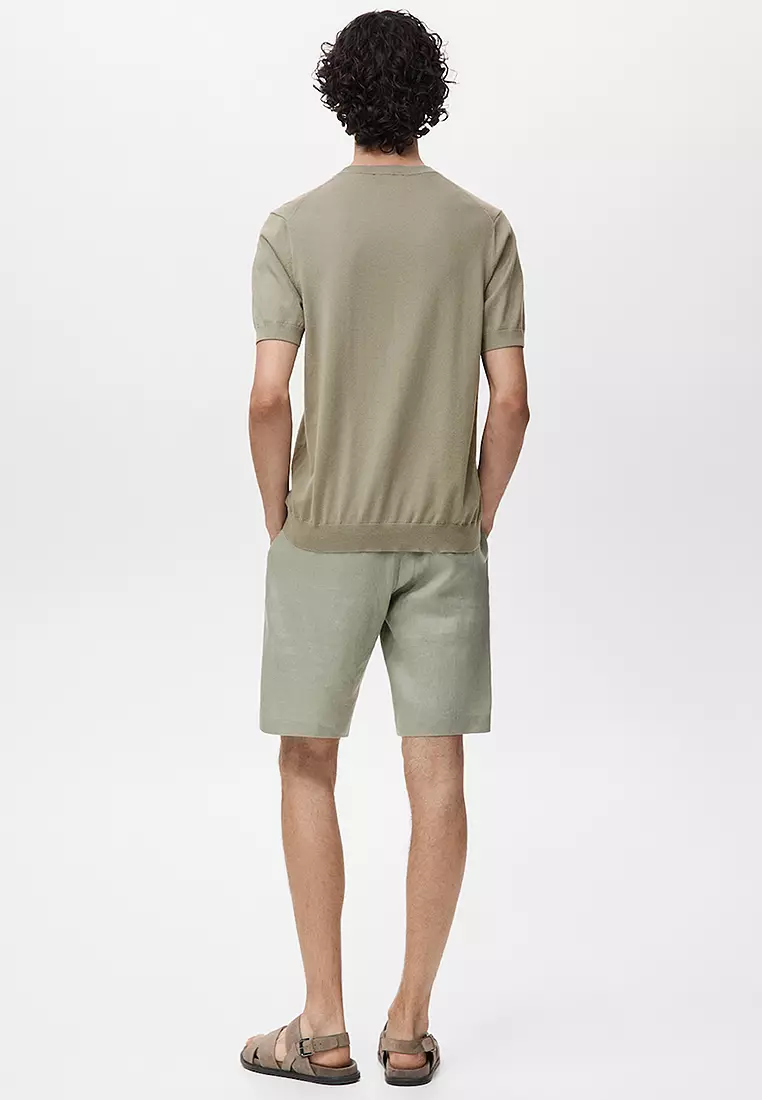 Cotton Fine-Knit T-Shirt