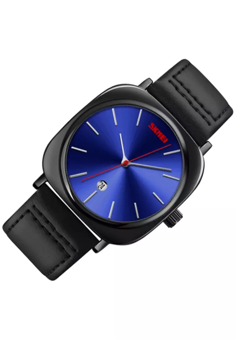 Jam Tangan Analog Pria Waterproof Strap Tali Material Leather BY90 ORIGINAL