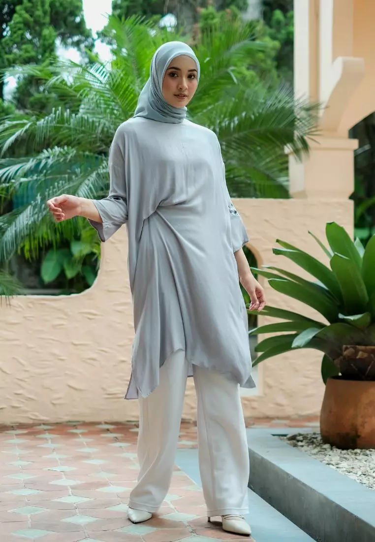 Azzura Kaftan Tunik Grey