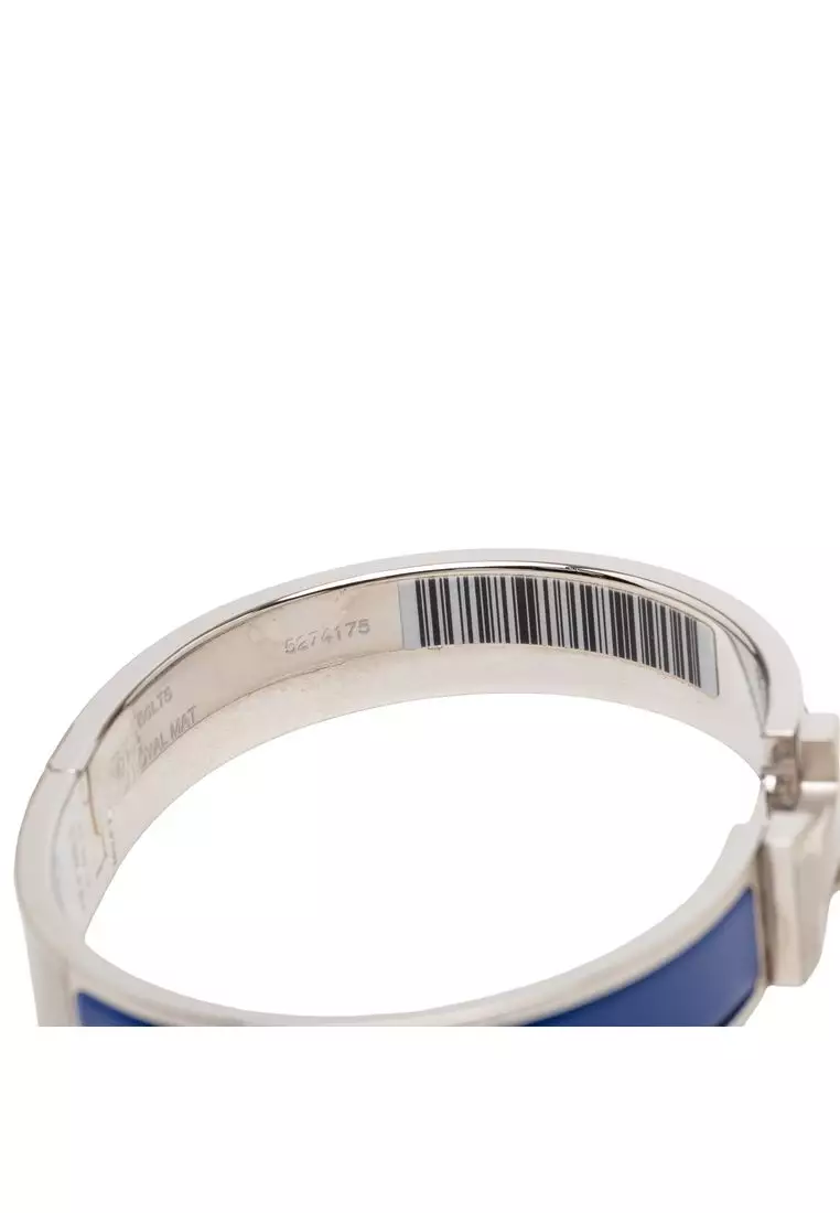 Pre-Loved Hermès Narrow Enamel Clic H Bracelet Pm