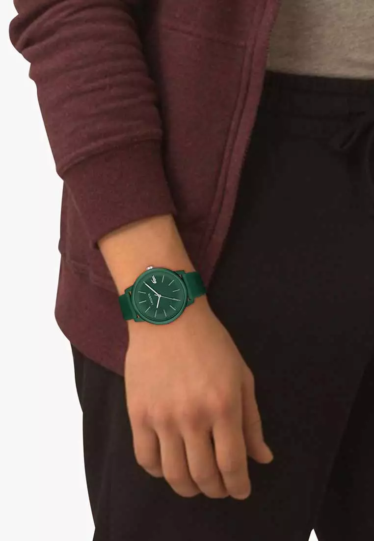 12.12 Move Men's Watch Green Silicone Strap - Green Dial 2011238