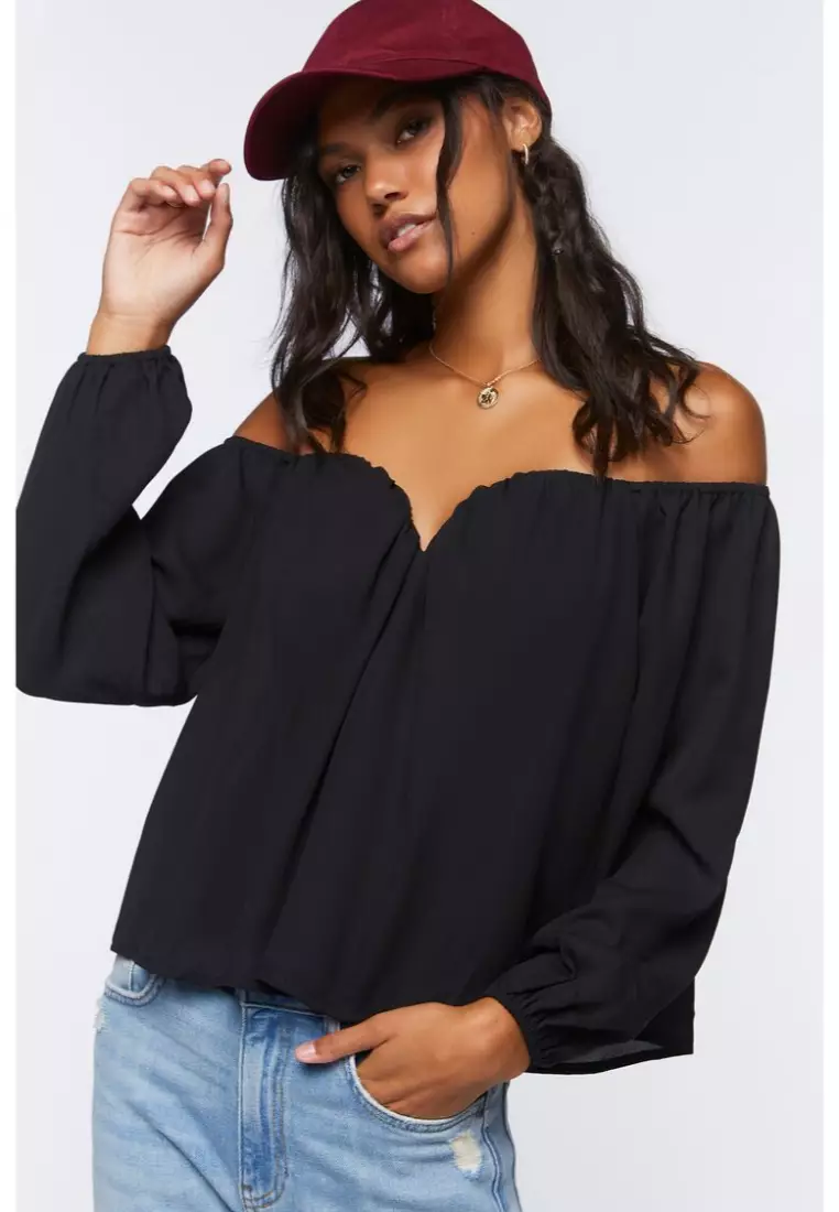 Buy FOREVER 21 Off the Shoulder WovenTop 2024 Online ZALORA